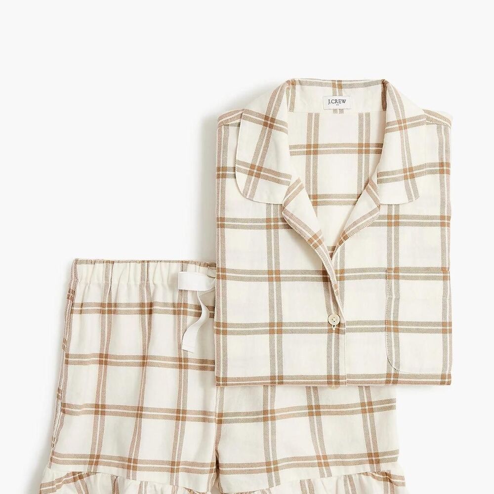Jcrew Women's Cream and Tan Pajamas
